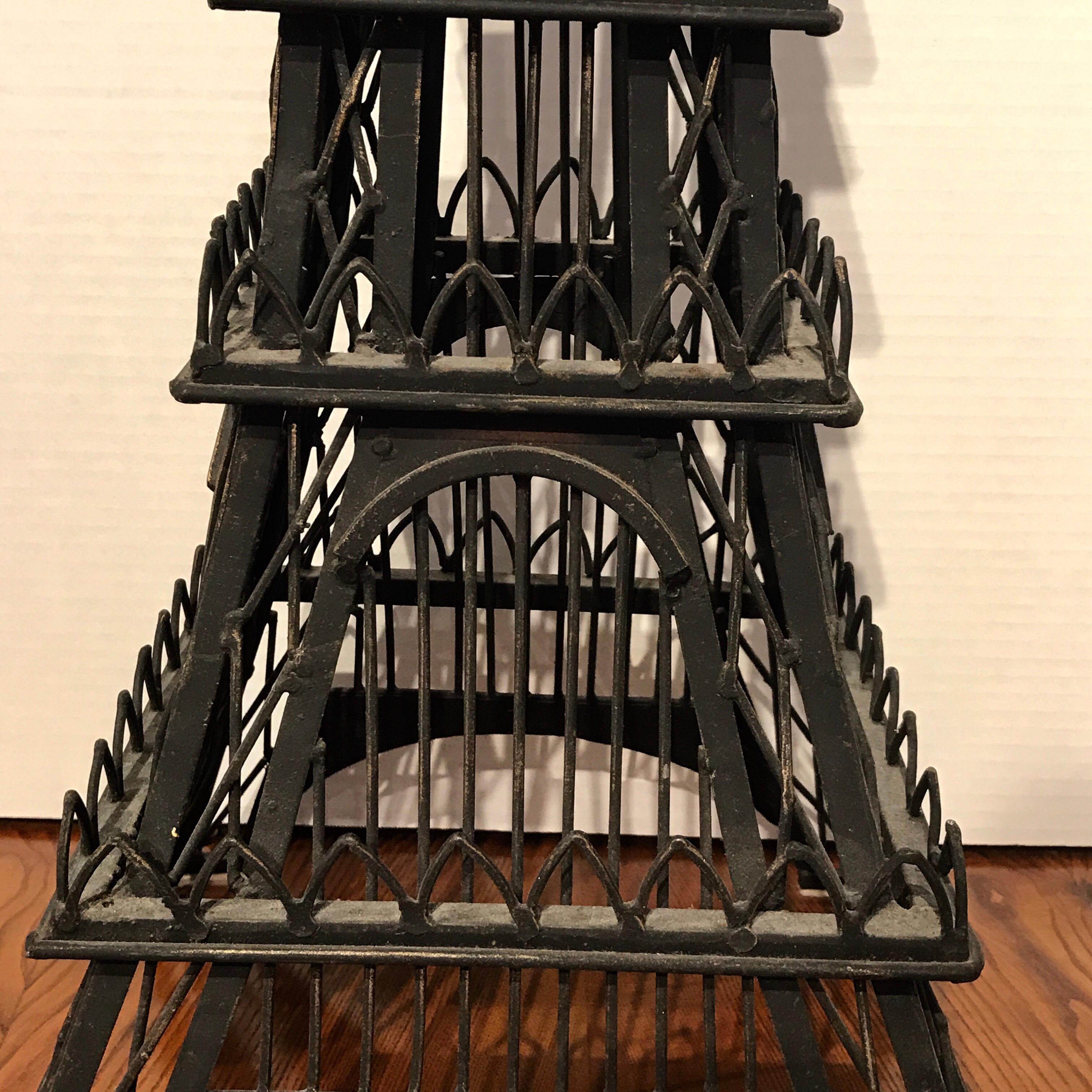 Grand Tour Model of the Eiffel Tower, Now as a Lamp In Good Condition For Sale In West Palm Beach, FL