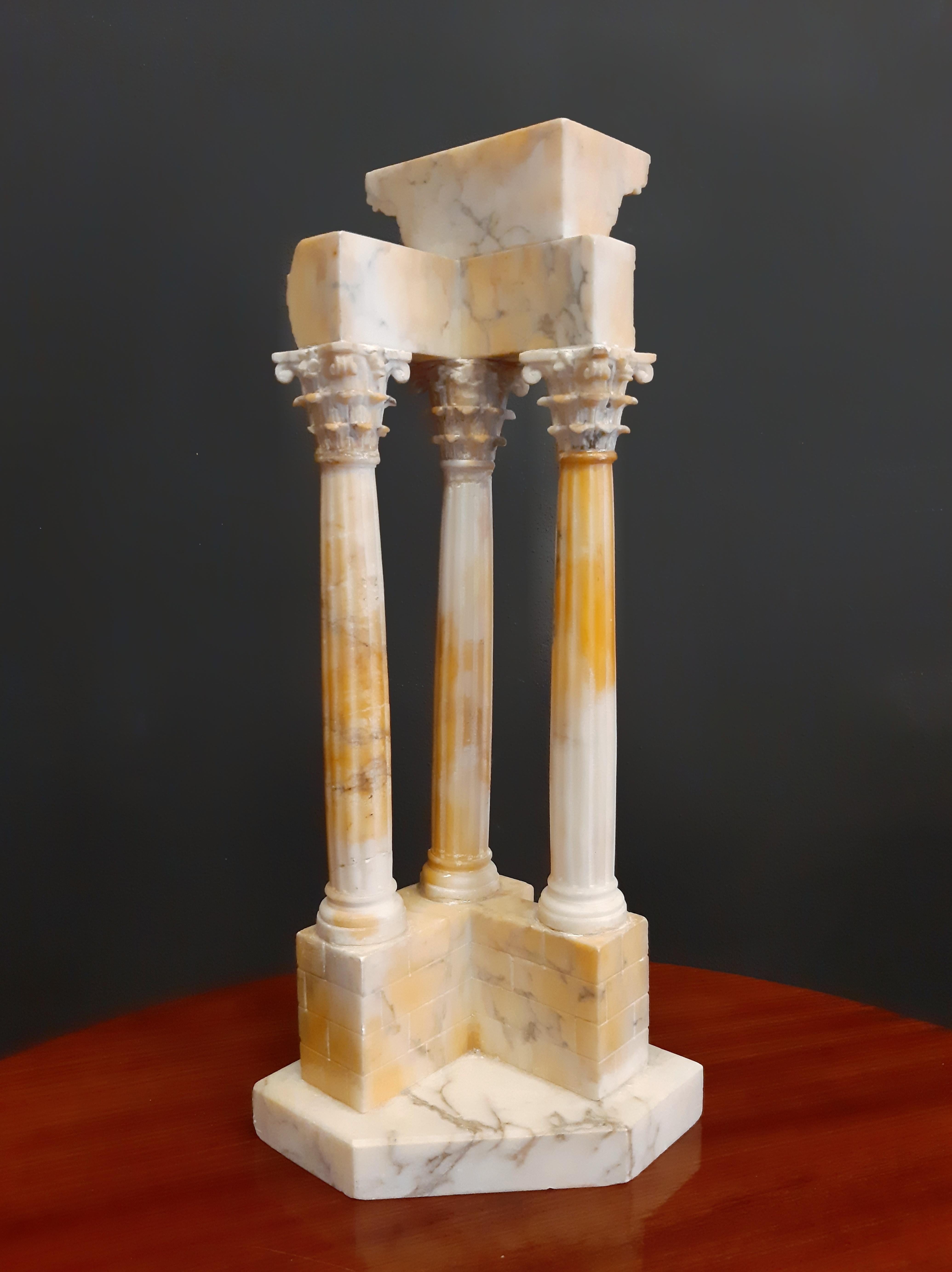 Model of the Temple of Vespasian and Titus
Marble
Italy
Mid-19th Century
33 x 11 x 12 cm