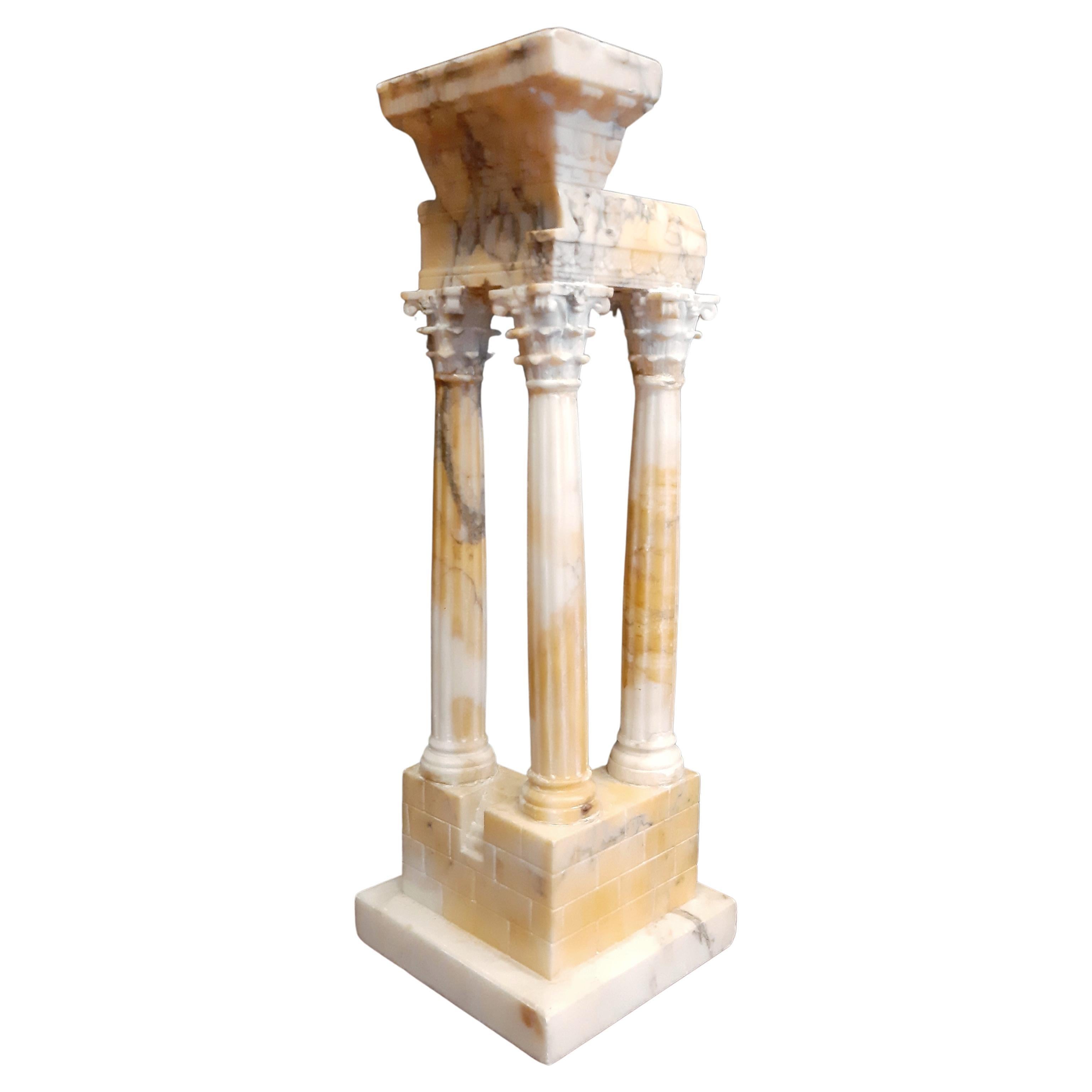 Grand Tour Model of the Tempel of Vespasian and Titus, Roman Forum