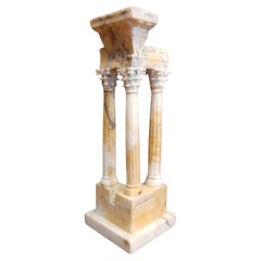 Grand Tour Model of the Tempel of Vespasian and Titus, Roman Forum