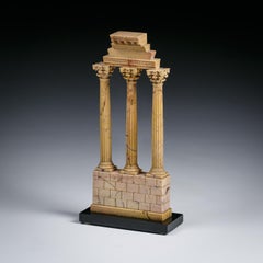 Grand Tour Model of the Temple of Caster and Pollux in Giallo Antico