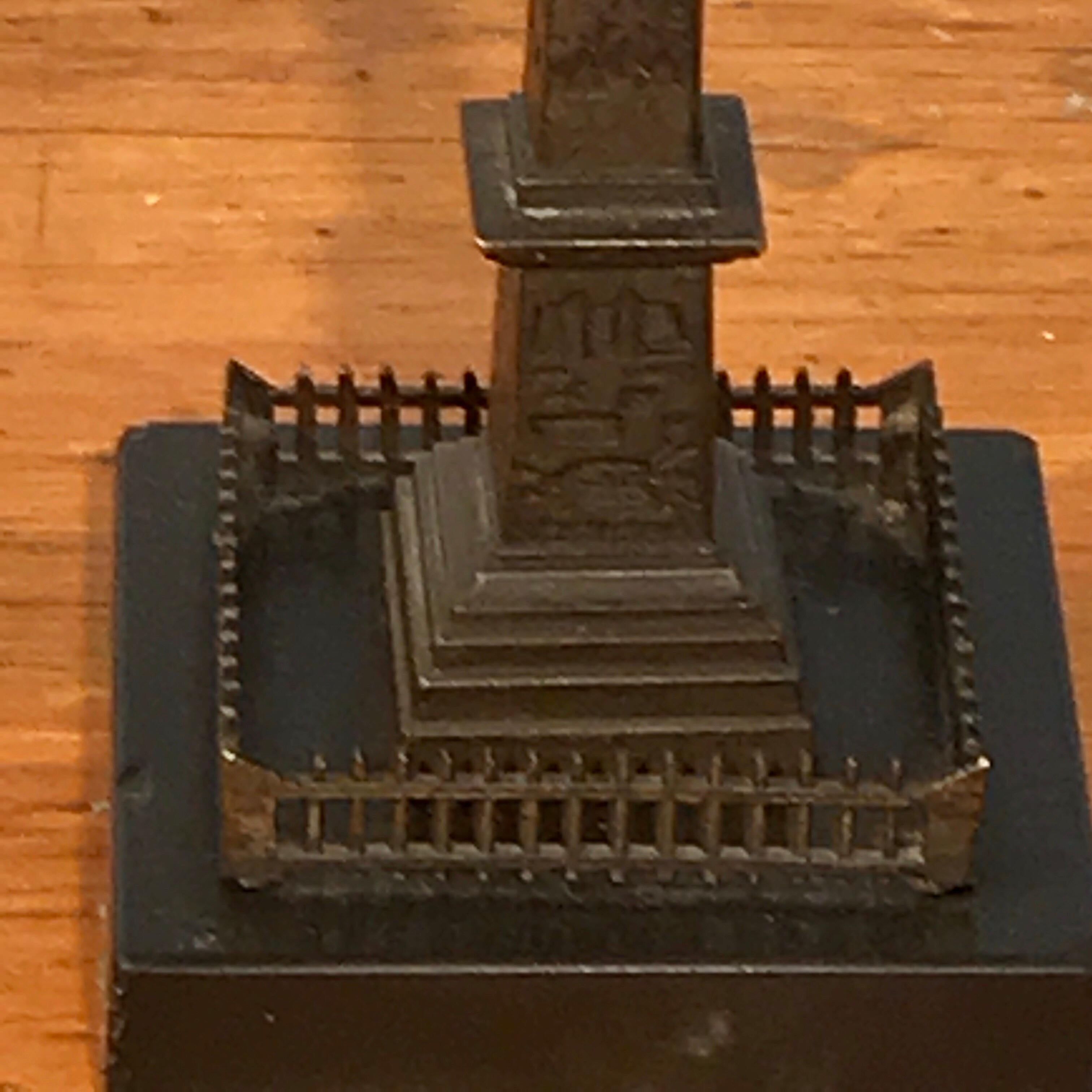 Grand Tour Models of Trajan's Column & Cleopatra's Needle, a Pair 3