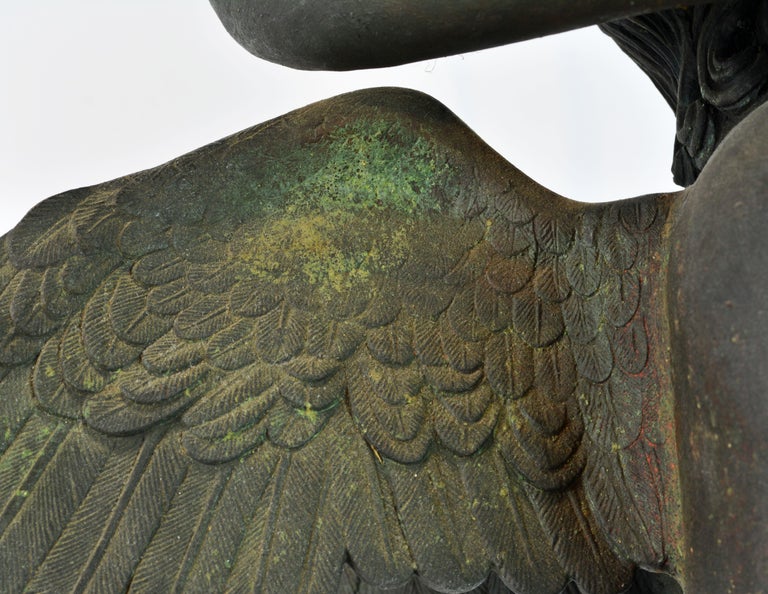Grand Tour Neapolitan Bronze Fountainhead of the 'Amore Con Delfino' 6