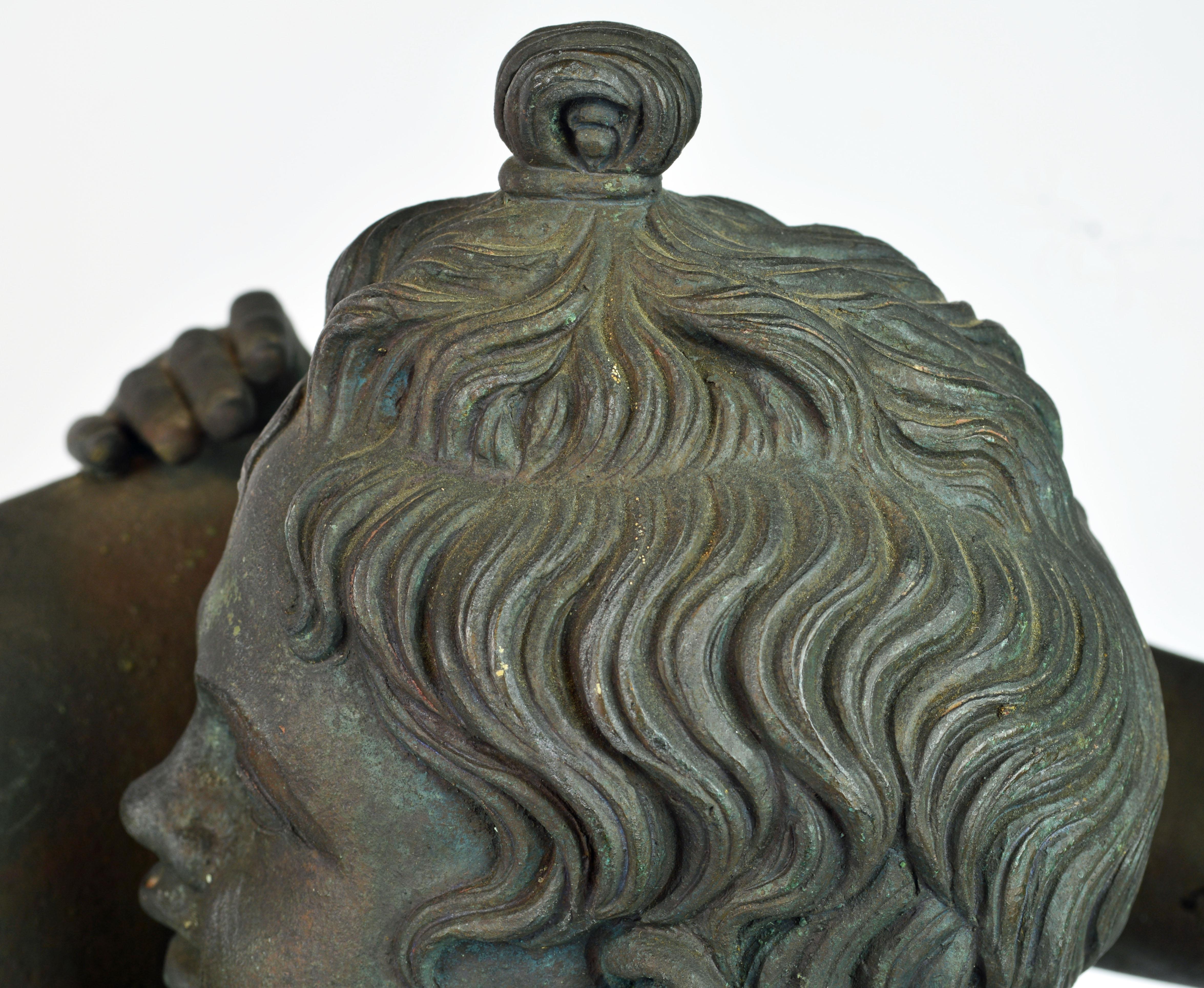 Grand Tour Neapolitan Bronze Fountainhead of the 'Amore Con Delfino' 10