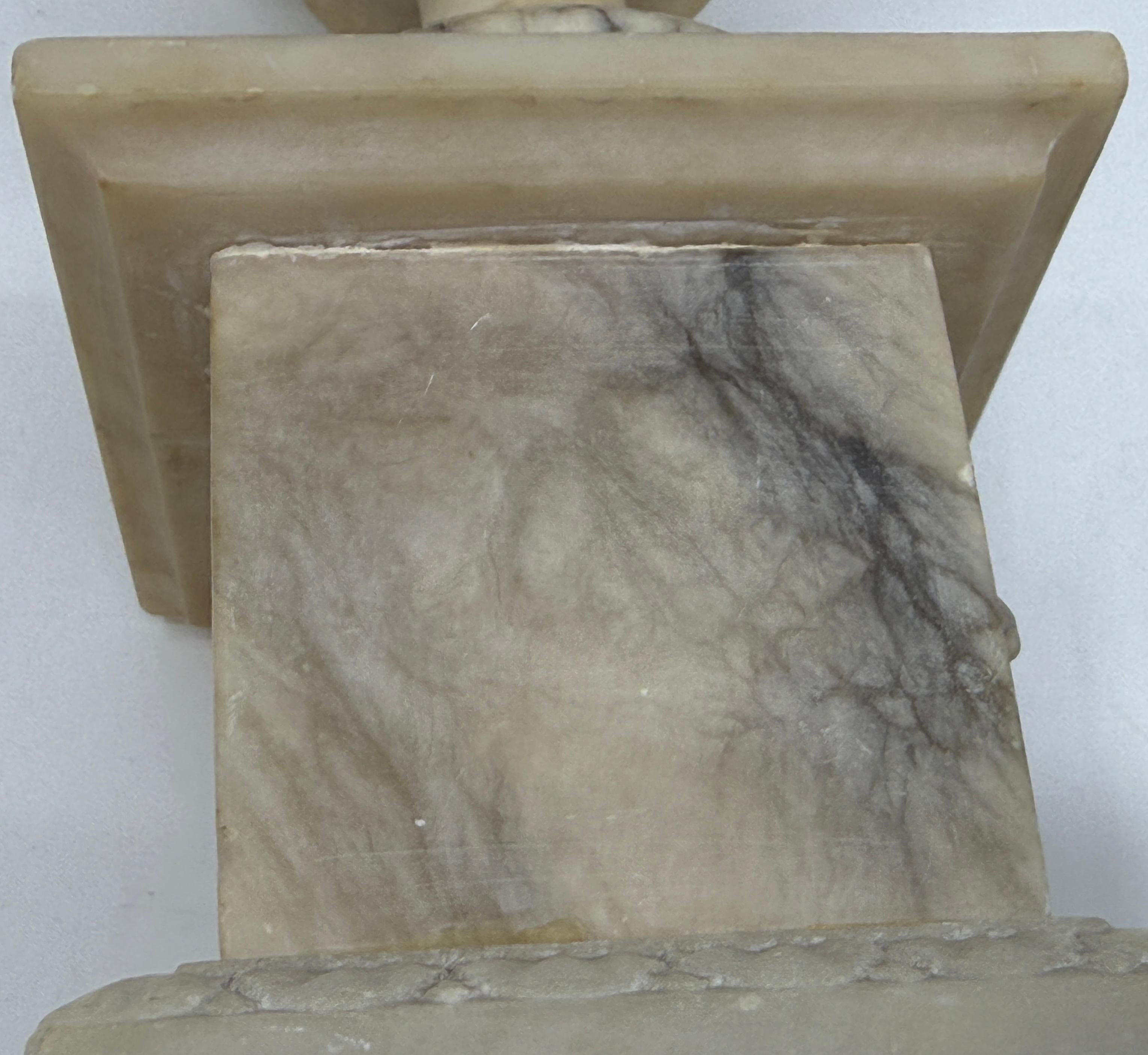 Grand Tour NeoClassical Alabaster Carved Urn in vendita 8