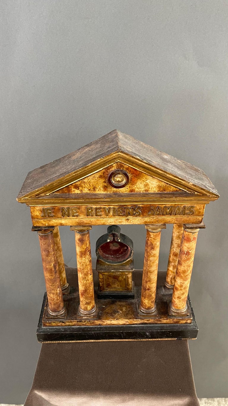 Grand Tour Neoclassical Style Faux-Marble Temple For Sale 2