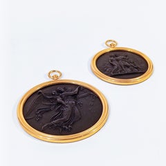 Grand Tour. Pair of Neoclassical style reliefs, Italy, 1950s