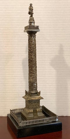 Grand Tour Patinated Bronze Place Napoleon / Vendome Column
