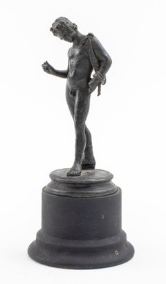Grand Tour Patinated Bronze Statue of Narcissus