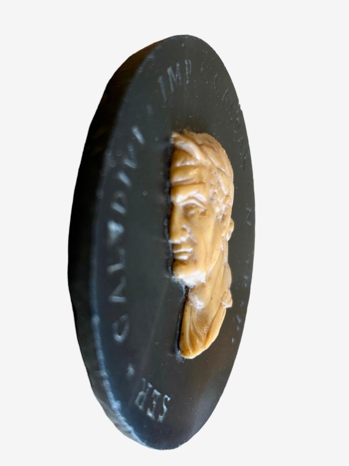 Italian Grand Tour plaquette of Caesar For Sale