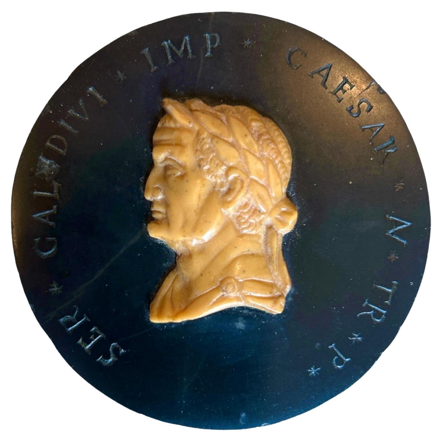 Grand Tour plaquette of Caesar For Sale