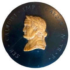 Antique Grand Tour plaquette of Caesar