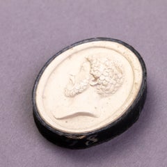 Grand Tour Plaster Cameo Intaglio 19th Century Portrait
