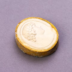Grand Tour Plaster Cameo Intaglio 19th Century Portrait