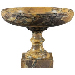 Grand Tour Regency Period 19th Century Sienna Brocatelle Marble Tazza