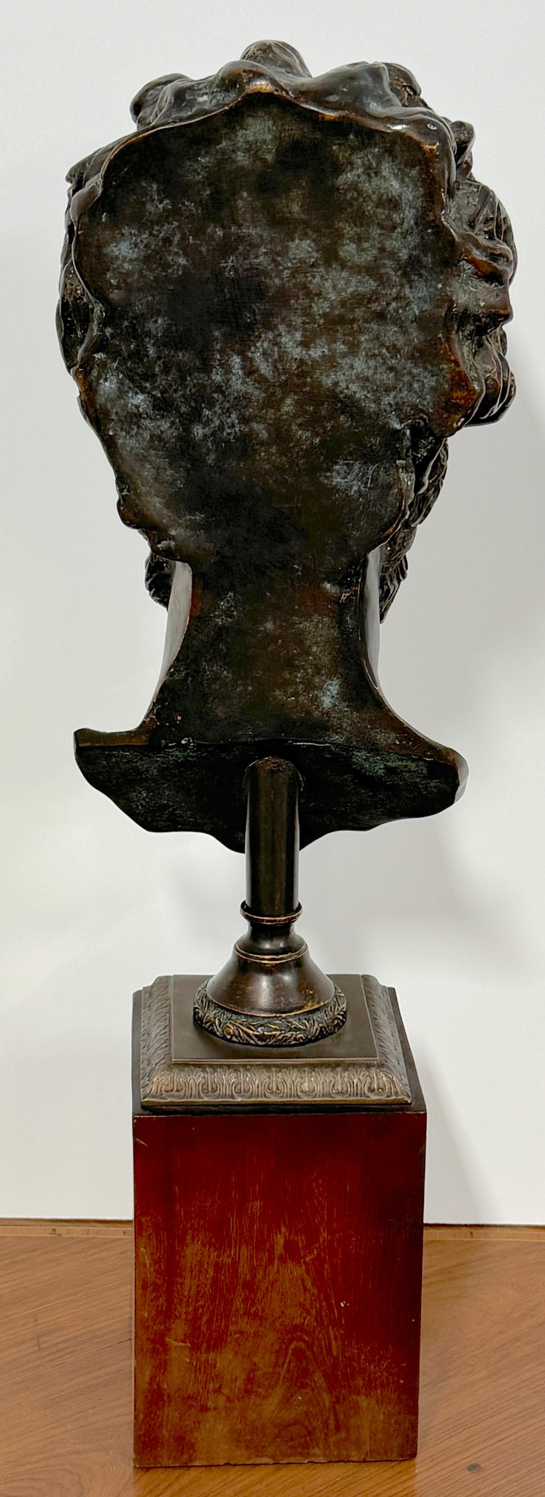 Busto in bronzo di un uomo in stile Grand Tour Roamn in vendita 1
