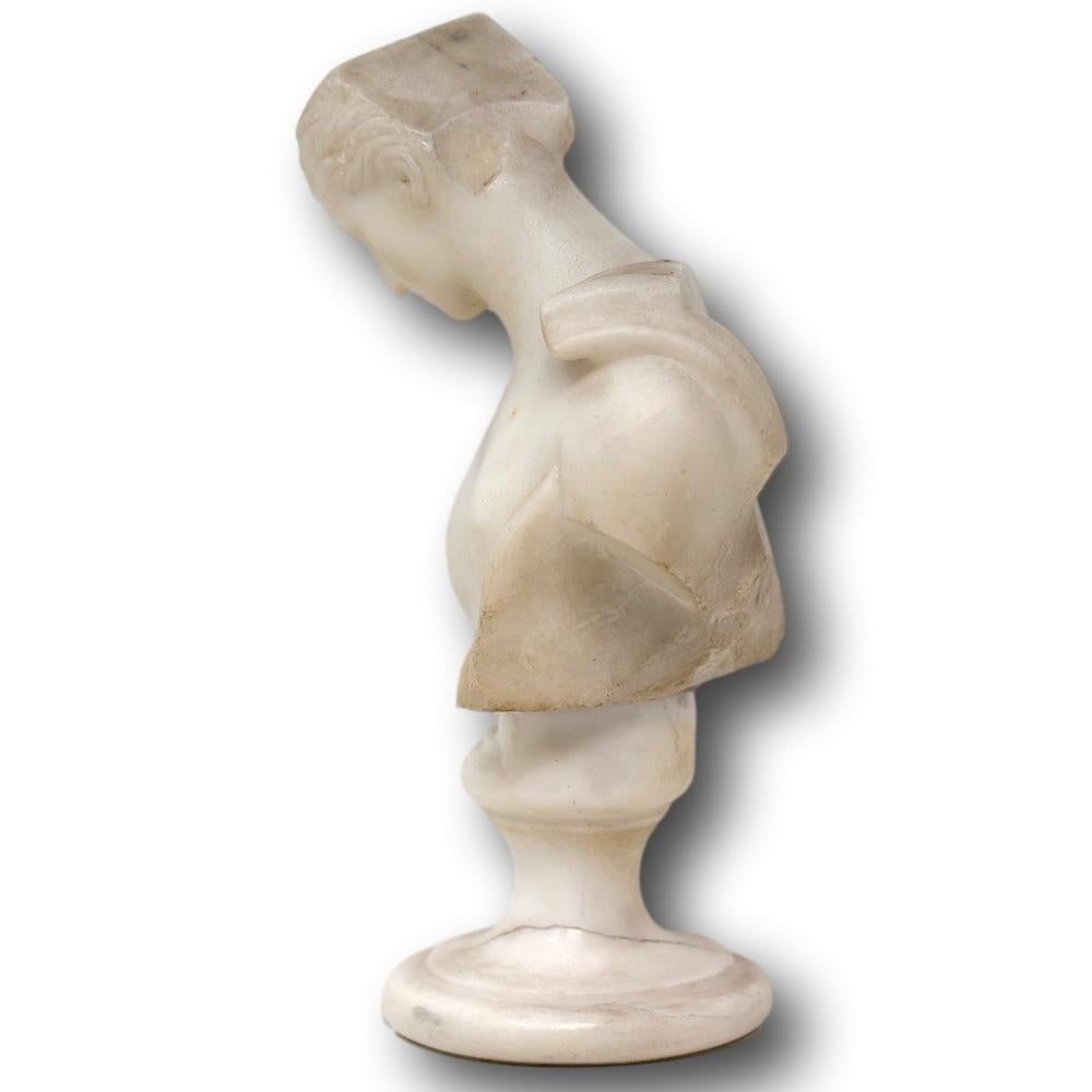 Sculpté à la main Psyché de Capua buste en marbre Grand Tour  en vente