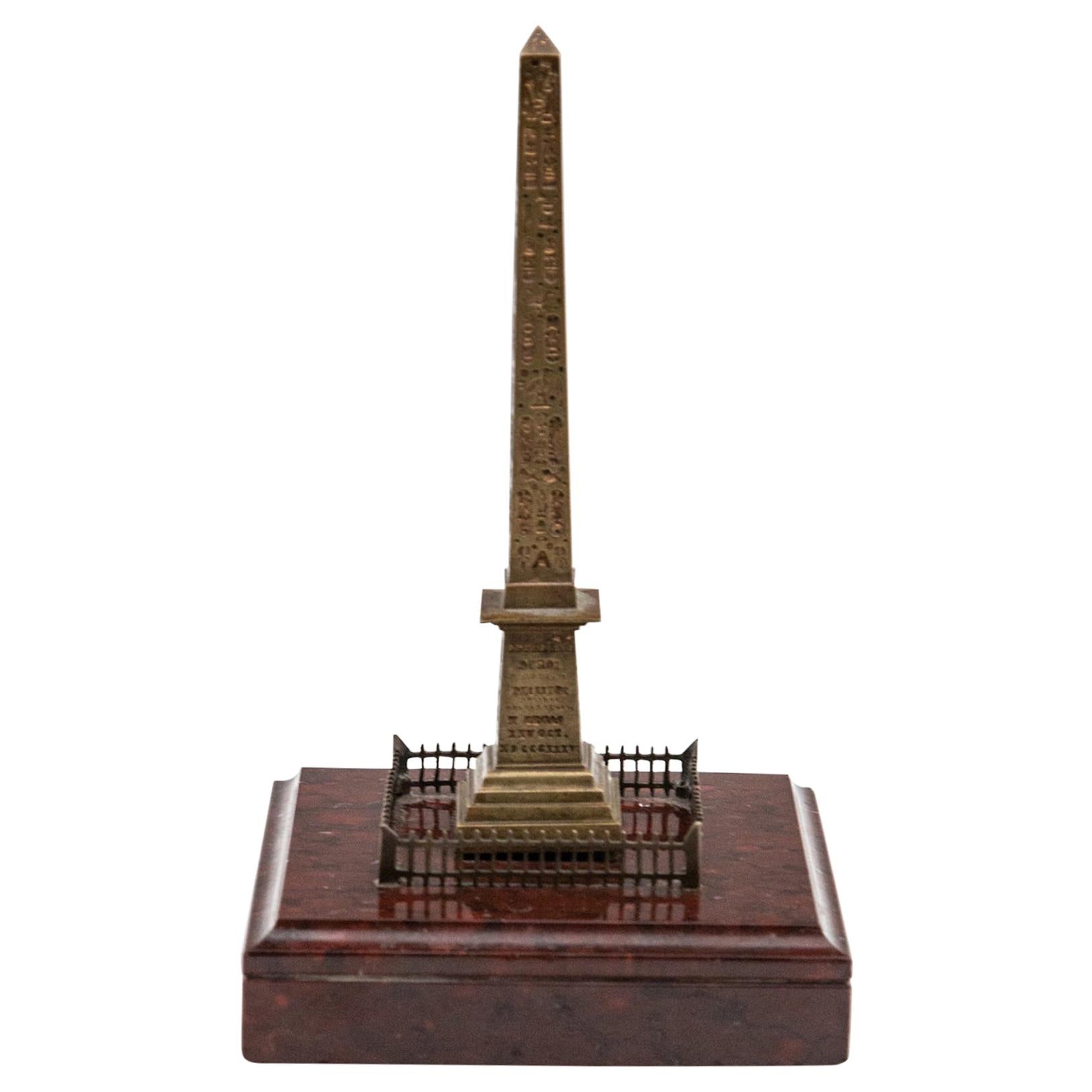 Grand Tour Souvenir Model of Luxor Obelisk