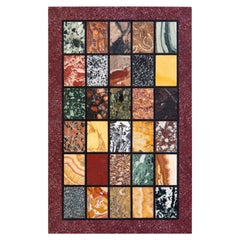 Grand Tour Specimen Marble and Porphyry Panel or Pietra Dura Picture