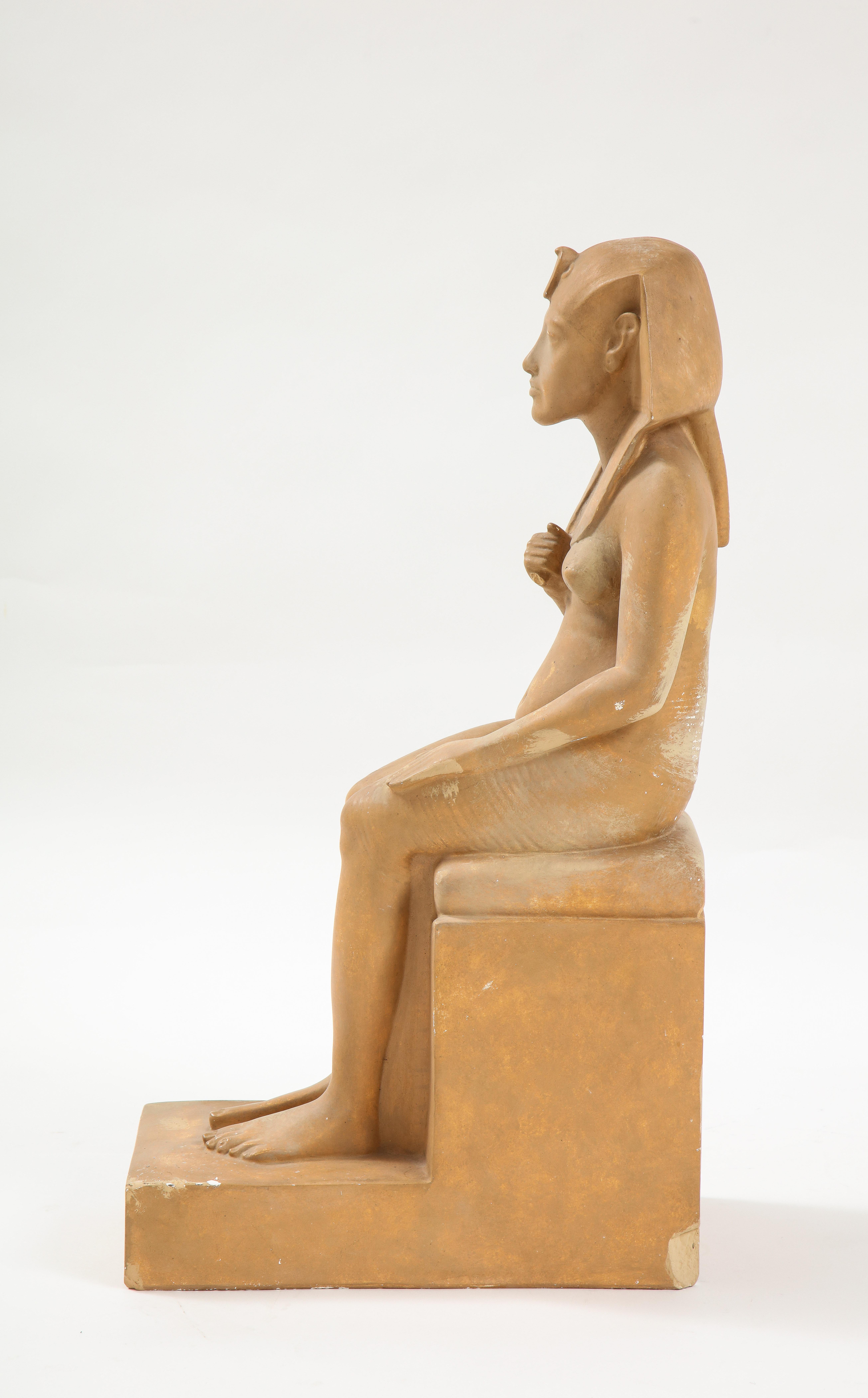 Grand Tour Statue of Pharaoh Hatshepsut After the Ancient Model For Sale 1