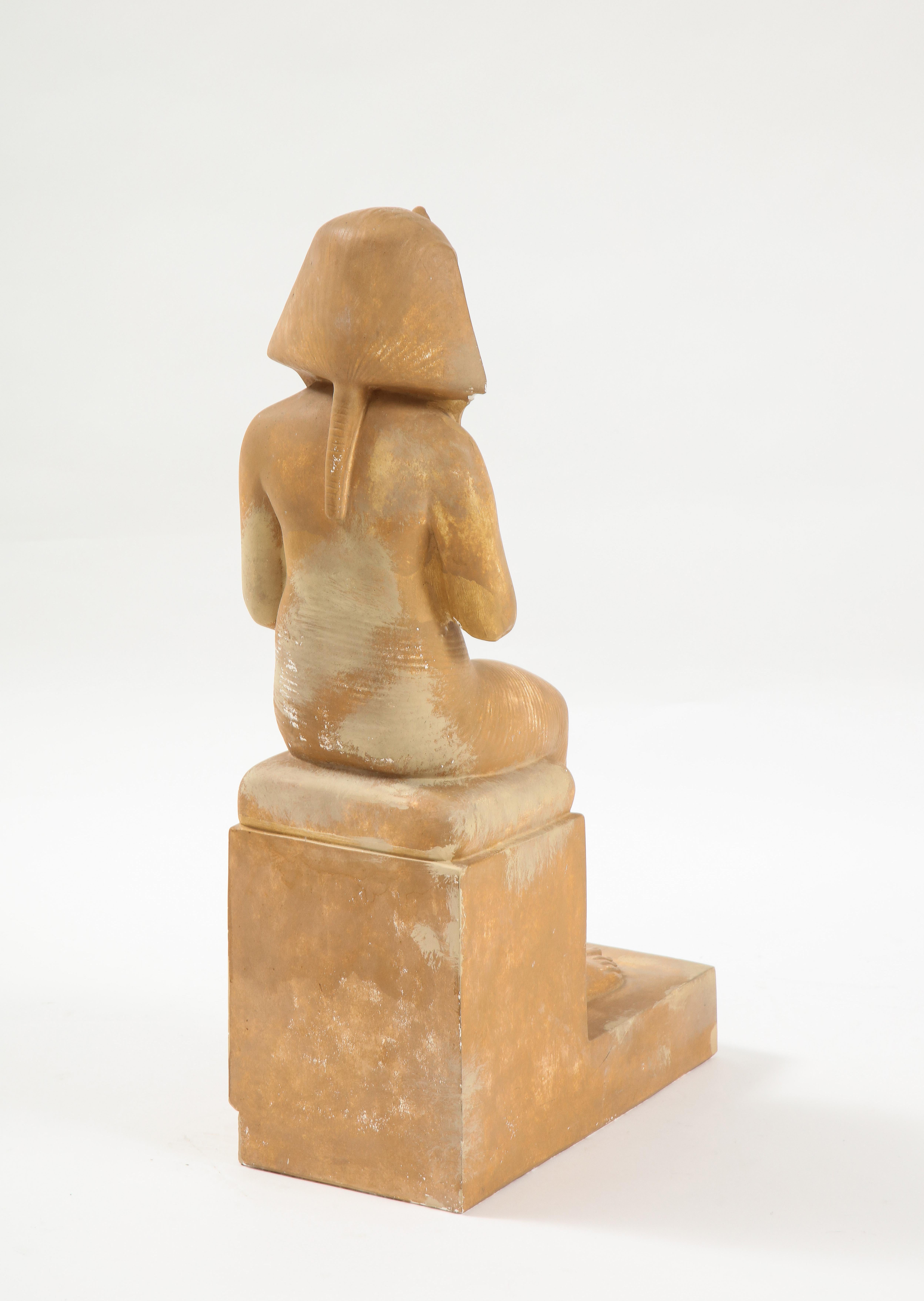 Intonaco Statua Grand Tour del faraone Hatshepsut secondo il modello antico in vendita