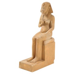 Antique Grand Tour Statue of Pharaoh Hatshepsut After the Ancient Model