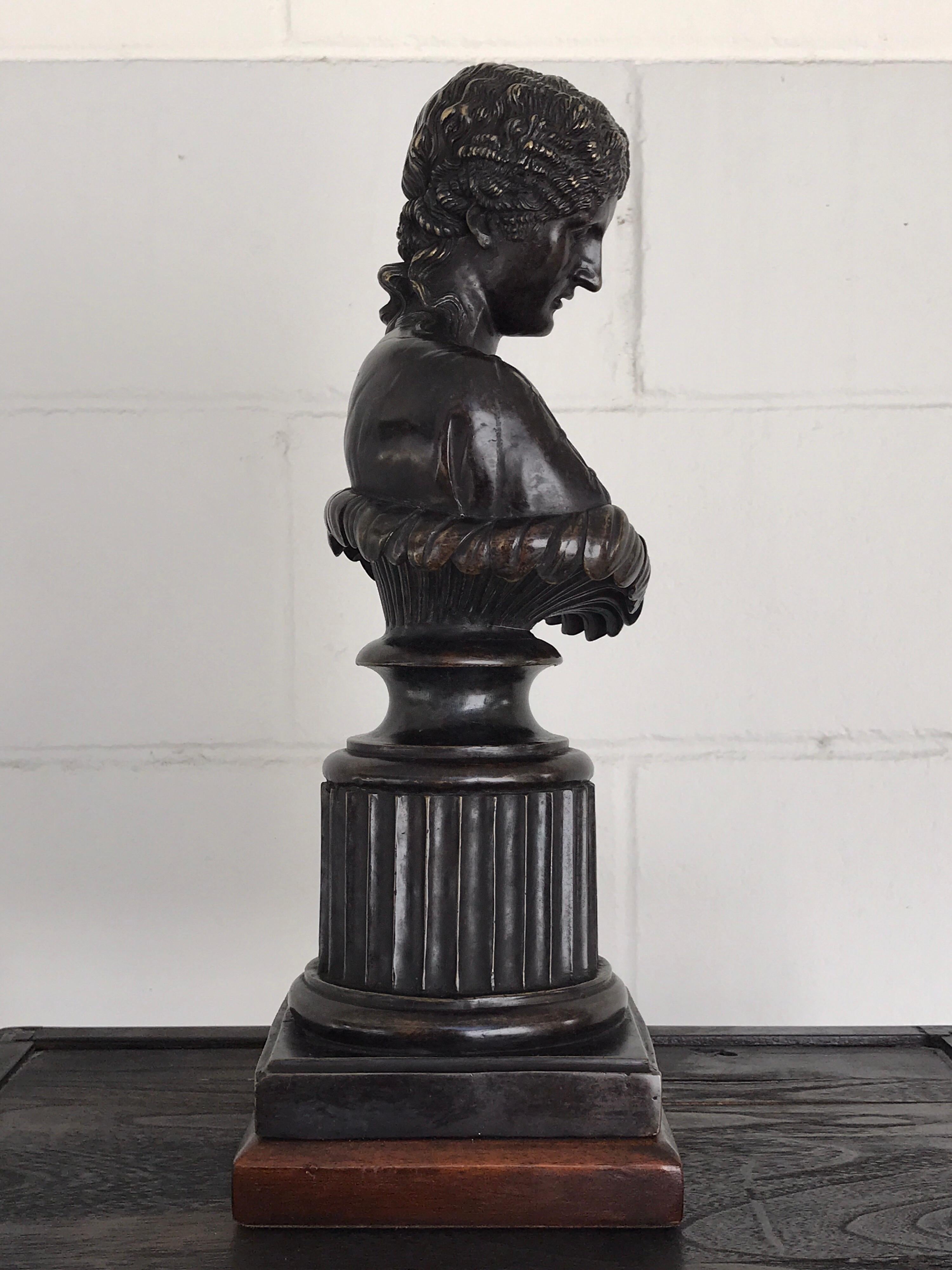 Grand Tour Style Bronze Bust of Clytie For Sale 4