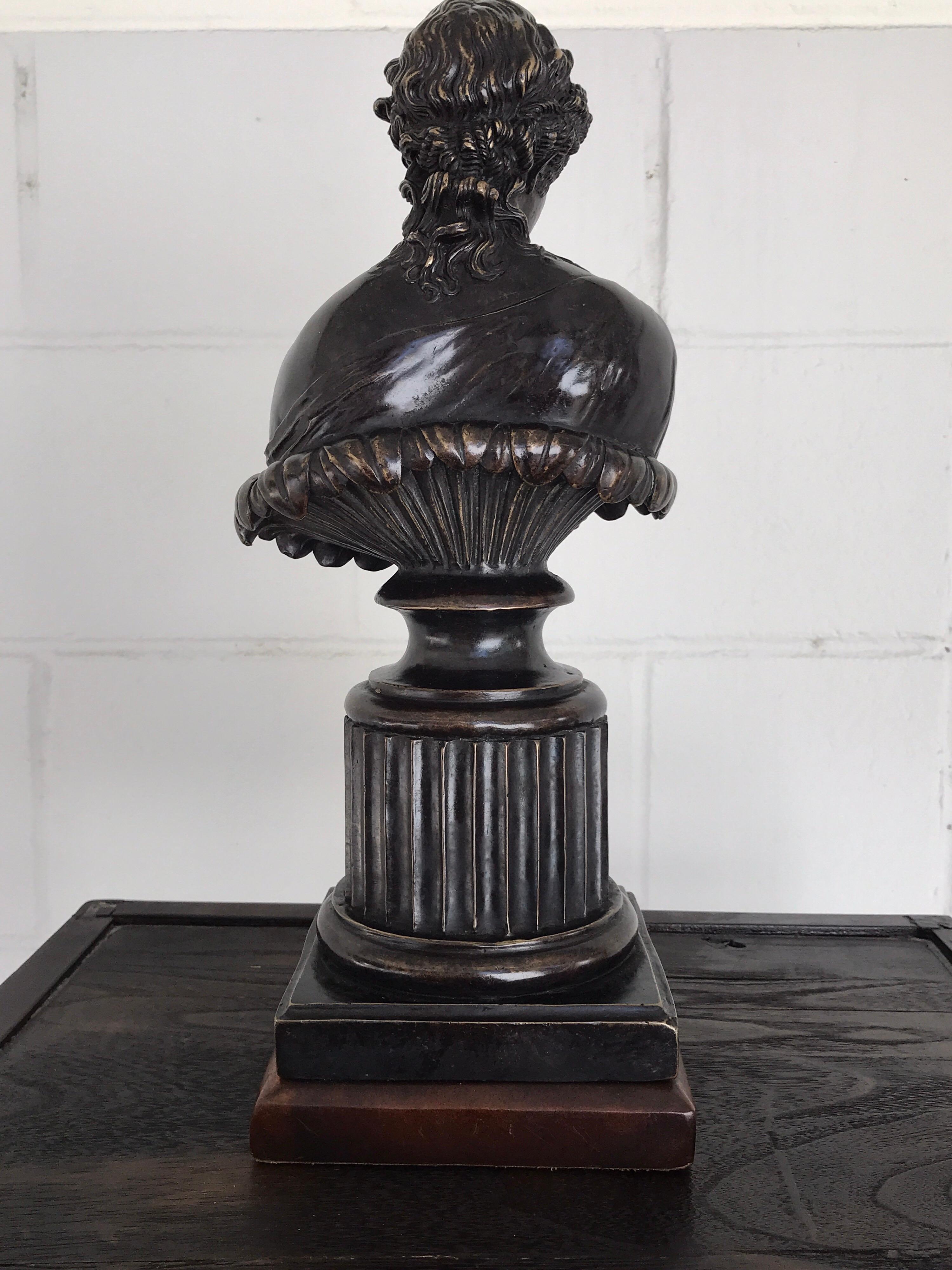 Grand Tour Style Bronze Bust of Clytie For Sale 2