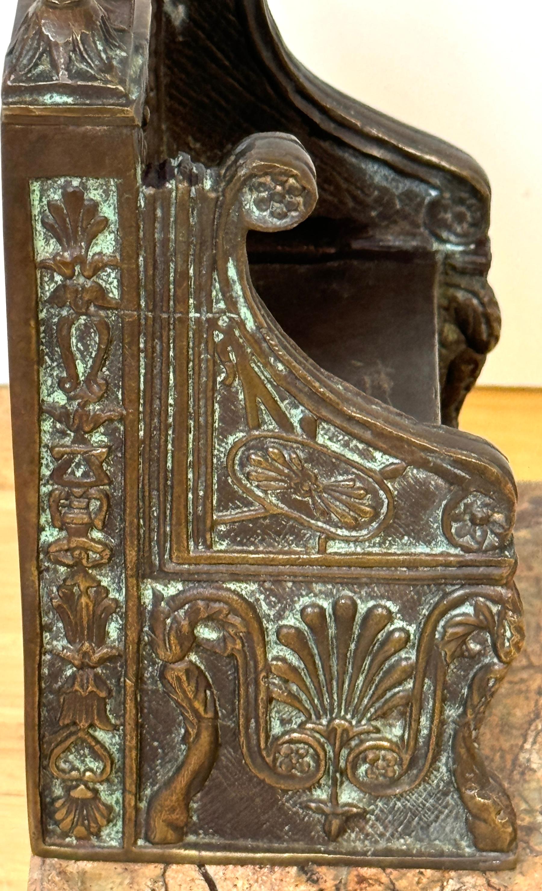 Modelo de bronce estilo Gran Tour de la Silla del Trono de San Pedro Vaciado en venta