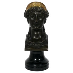 Grand Tour Style Female Bronze Bust