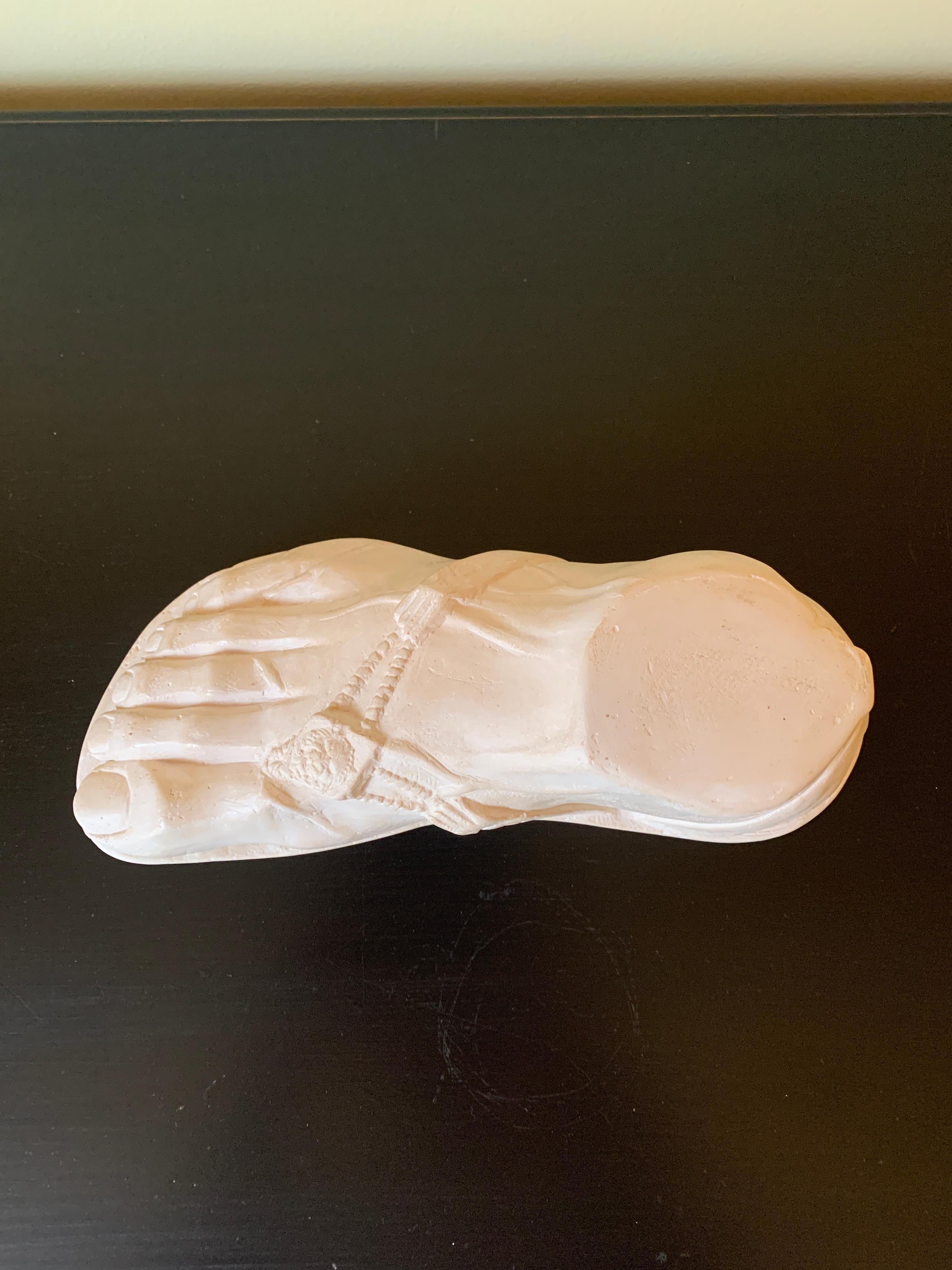Grand Tour Style Greek or Roman Plaster Foot Sculpture For Sale 3