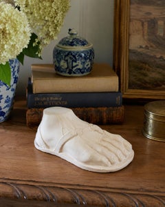 Grand Tour Style Greek or Roman Plaster Foot Sculpture