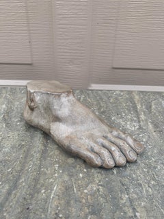 Grand Tour Style Greek or Roman Plaster Foot Sculpture