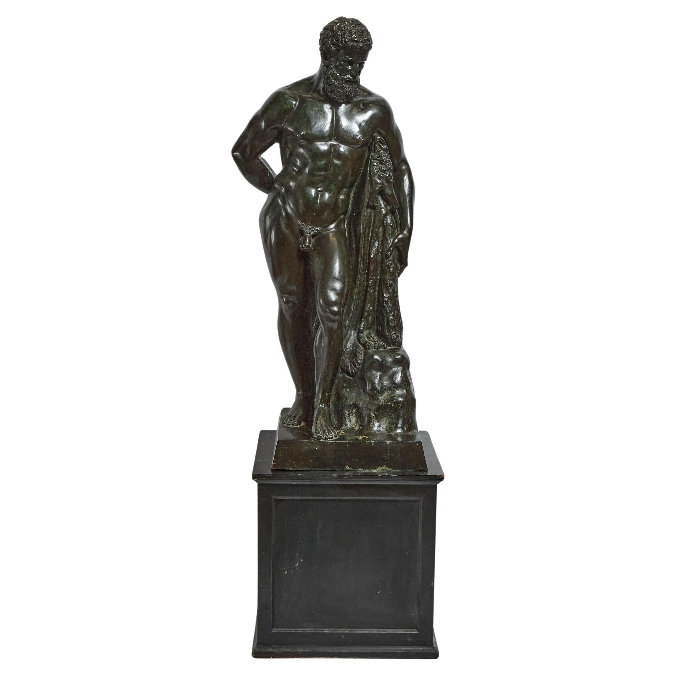 Grand modèle en bronze du Grand Tour  Farnese Hercule