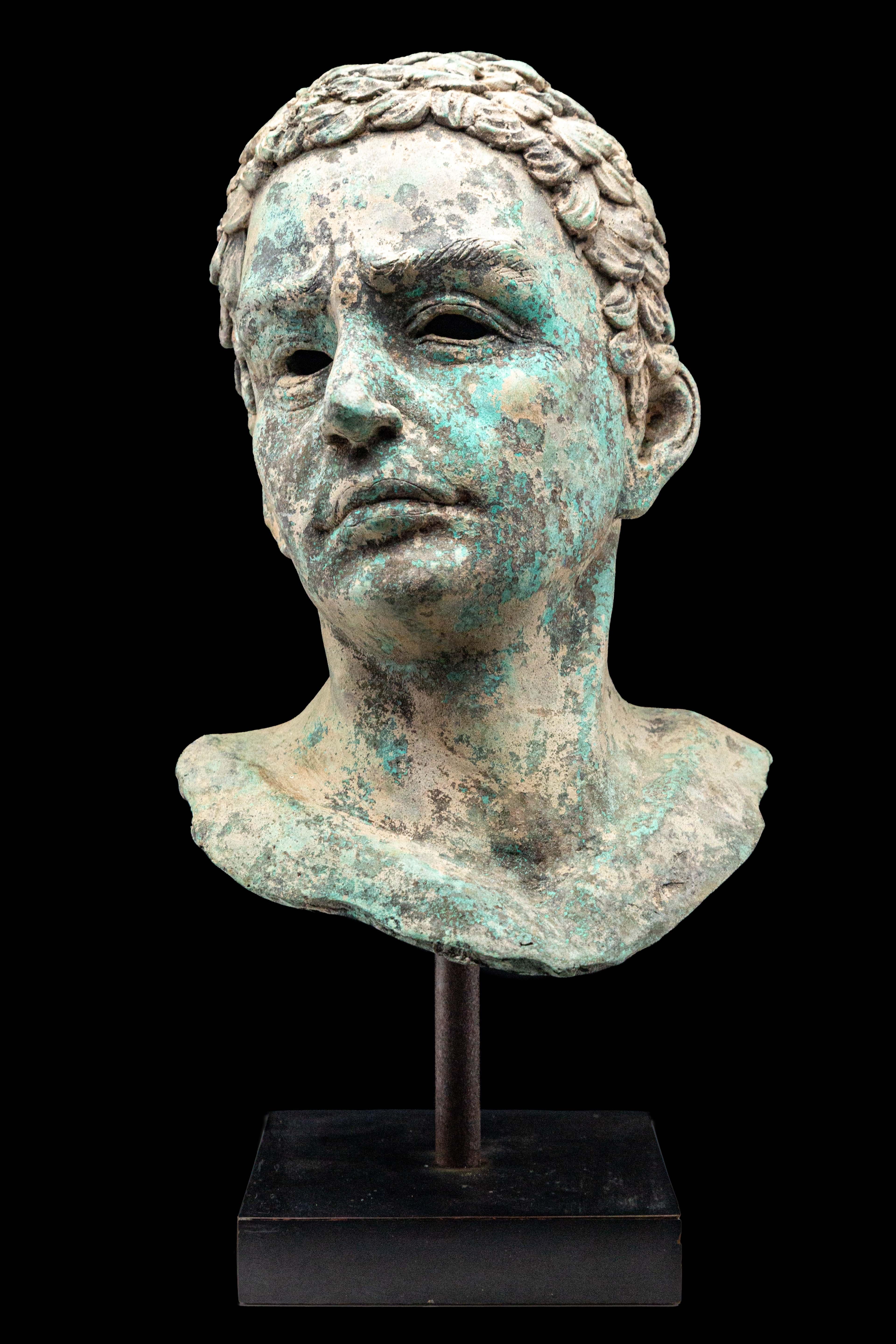 Grand Tour Style Neoclassical bronze bust

Measures: 9