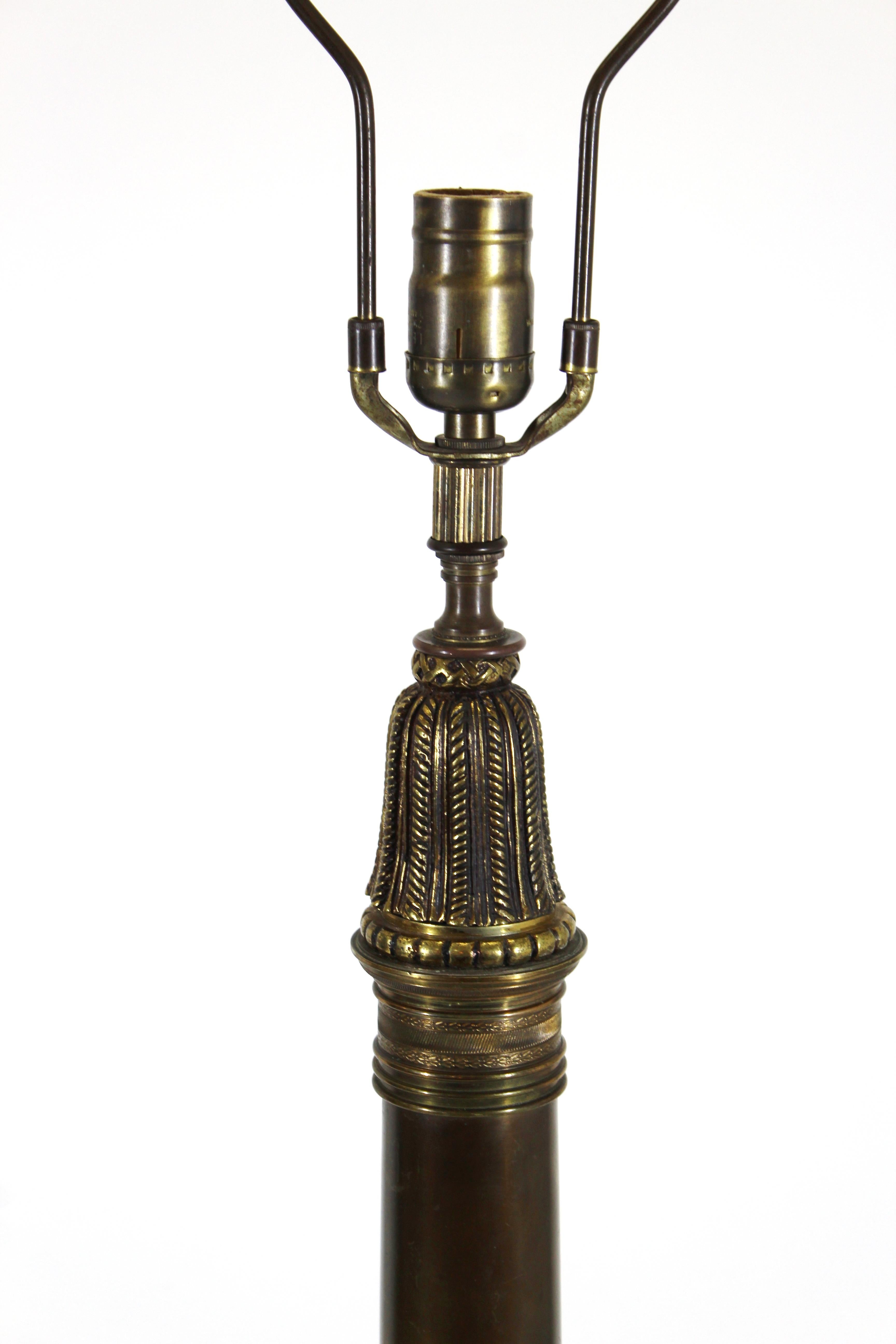 Unknown Grand Tour Style Neolcassical Bronze Table Lamp For Sale