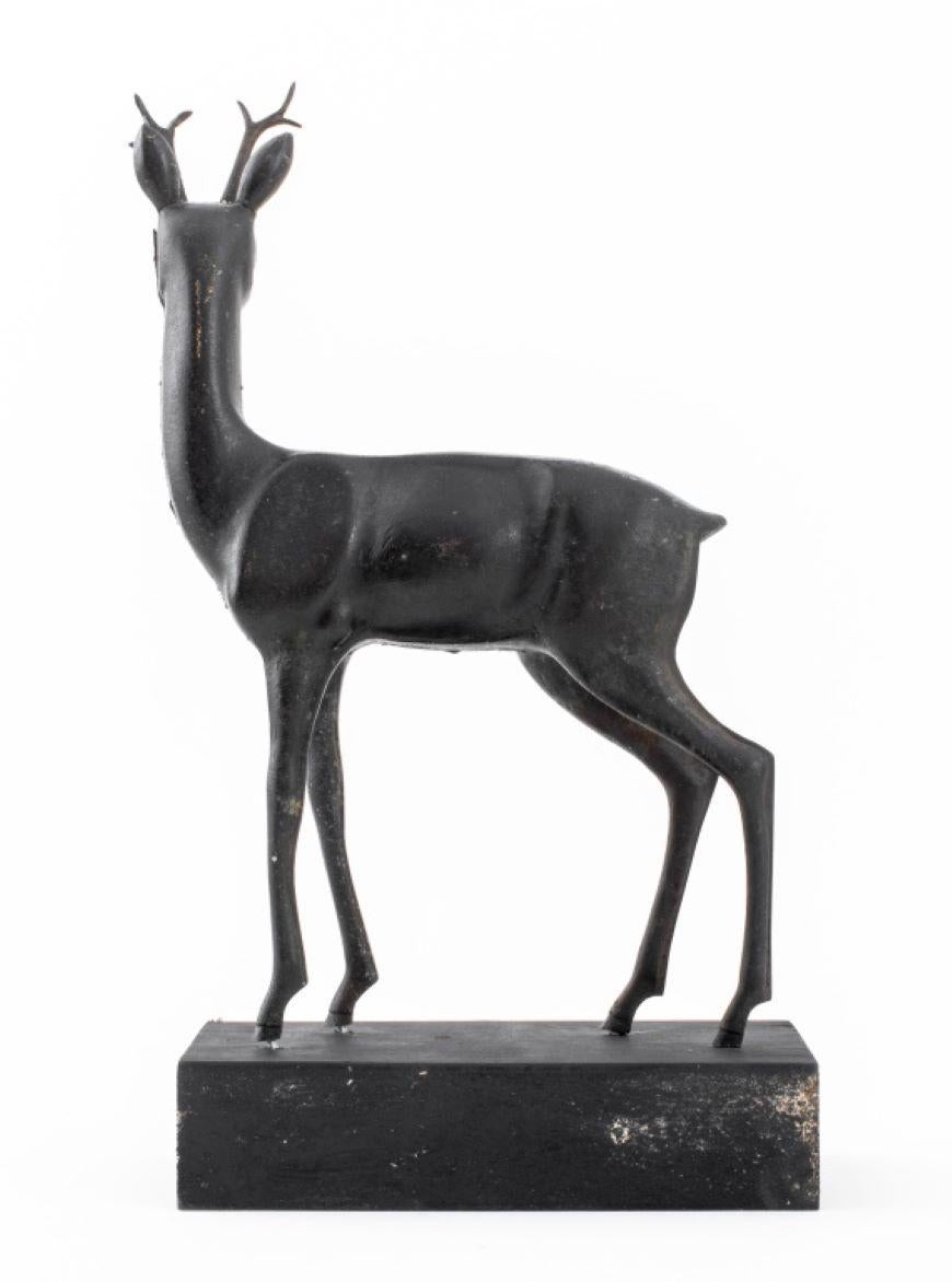 20th Century Grand Tour Style Stag Patinated Bronze Sculpture For Sale