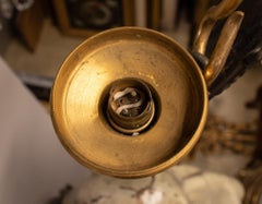 19th Century Grand Tour Greco-Roman Oil Lamp Form Chandelier