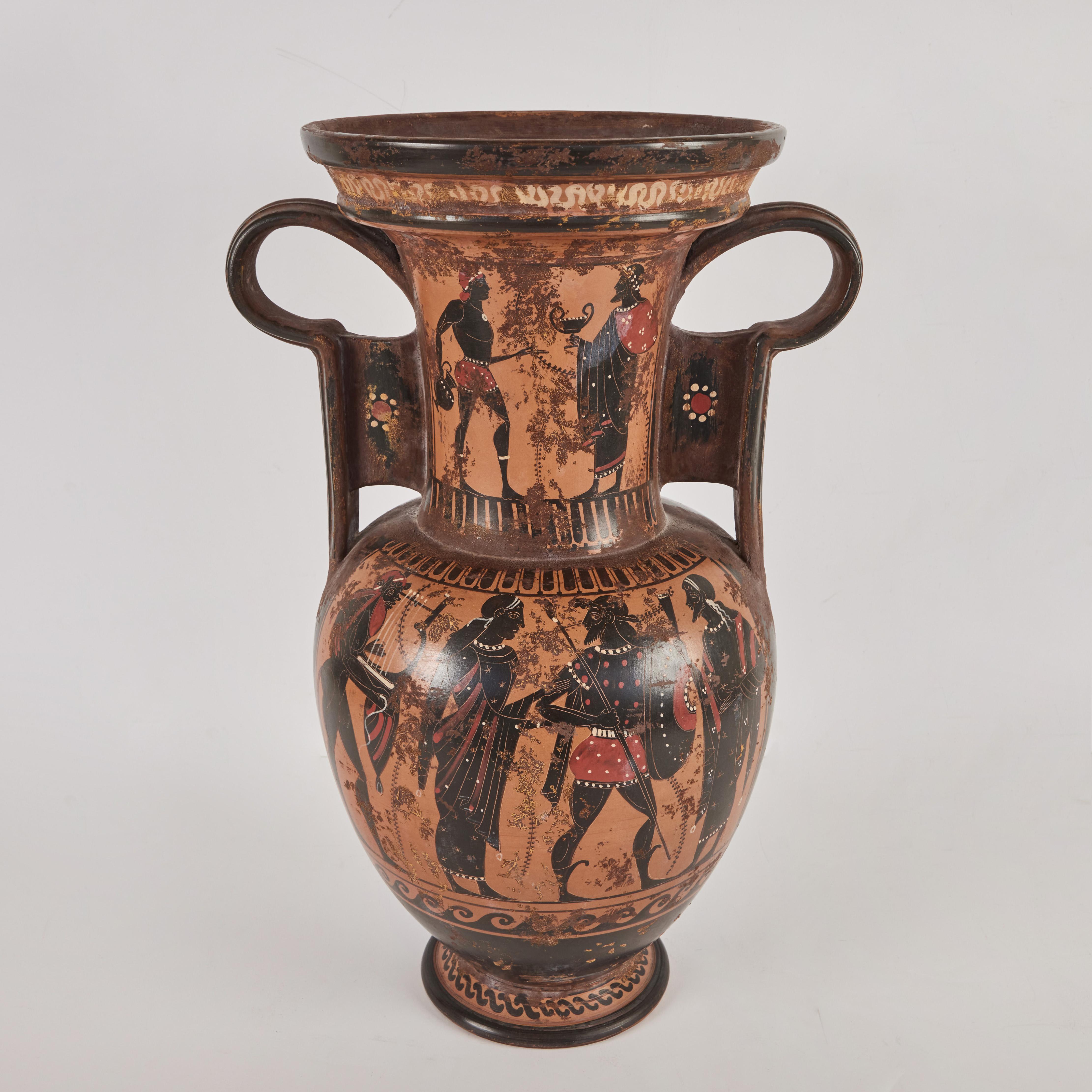 Italian Grand Tour Terracotta Amphora Vase For Sale