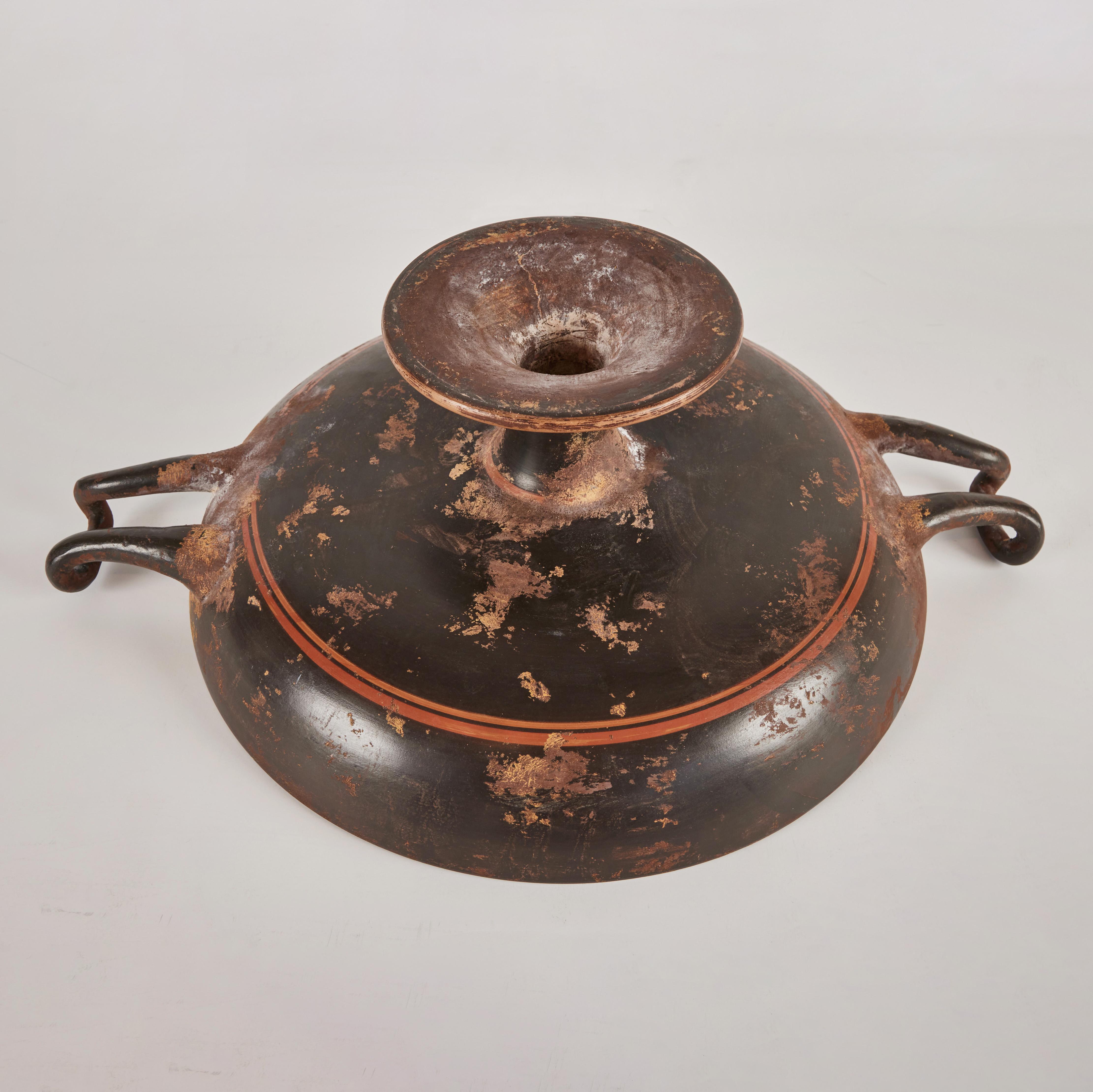 19th Century Grand Tour Terracotta Kylix Tazza For Sale
