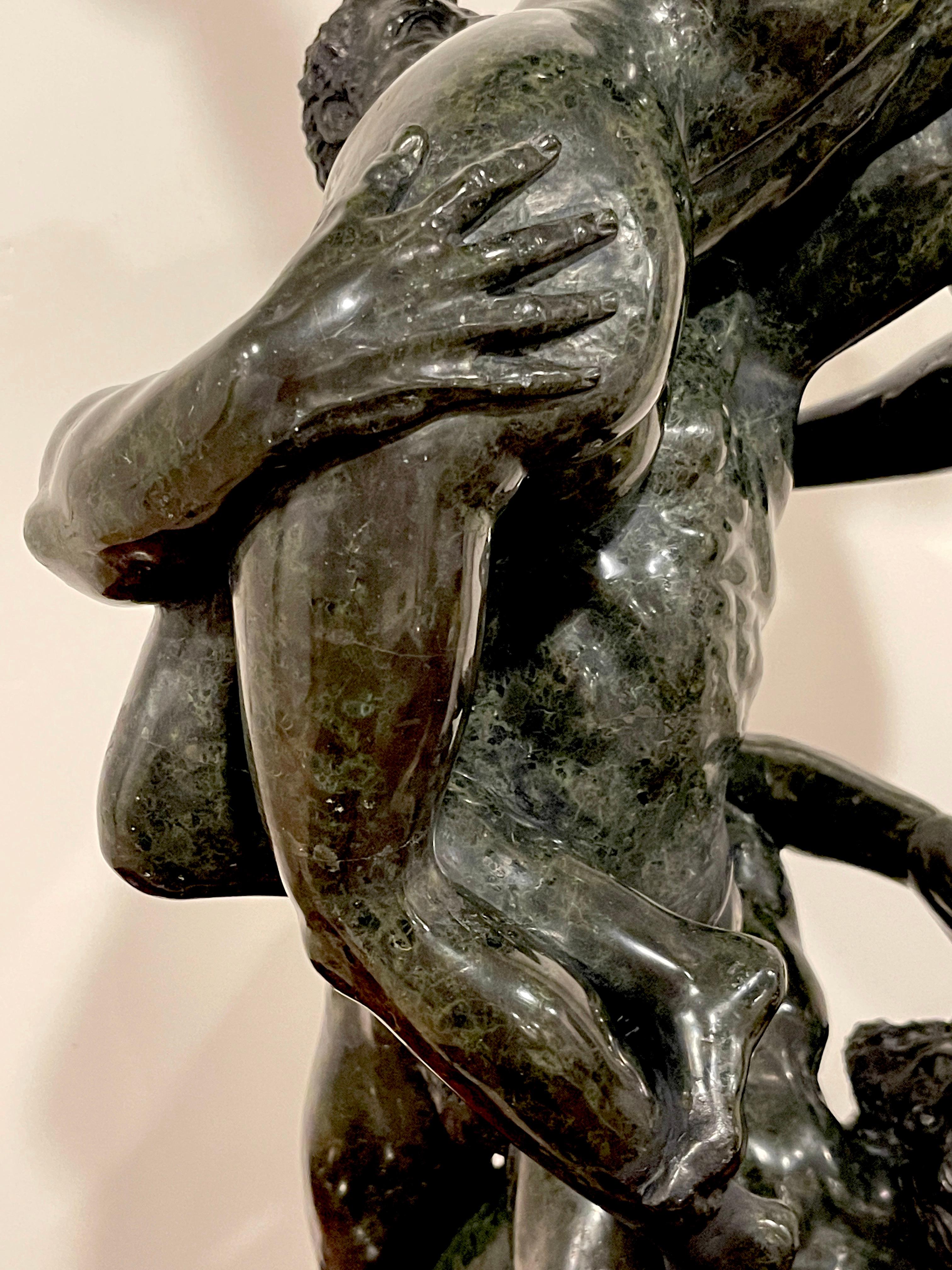Marmo Verdigris del Grand Tour dopo Giambologna, Il rapimento di una Sabina