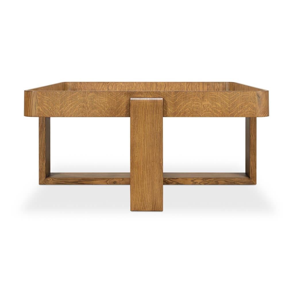 Wood Grand Traytop Cocktail Table For Sale