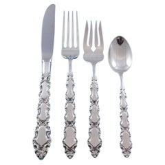 Grand Trianon by International Sterling Silver Flatware Set 12 Service 90 Pcs