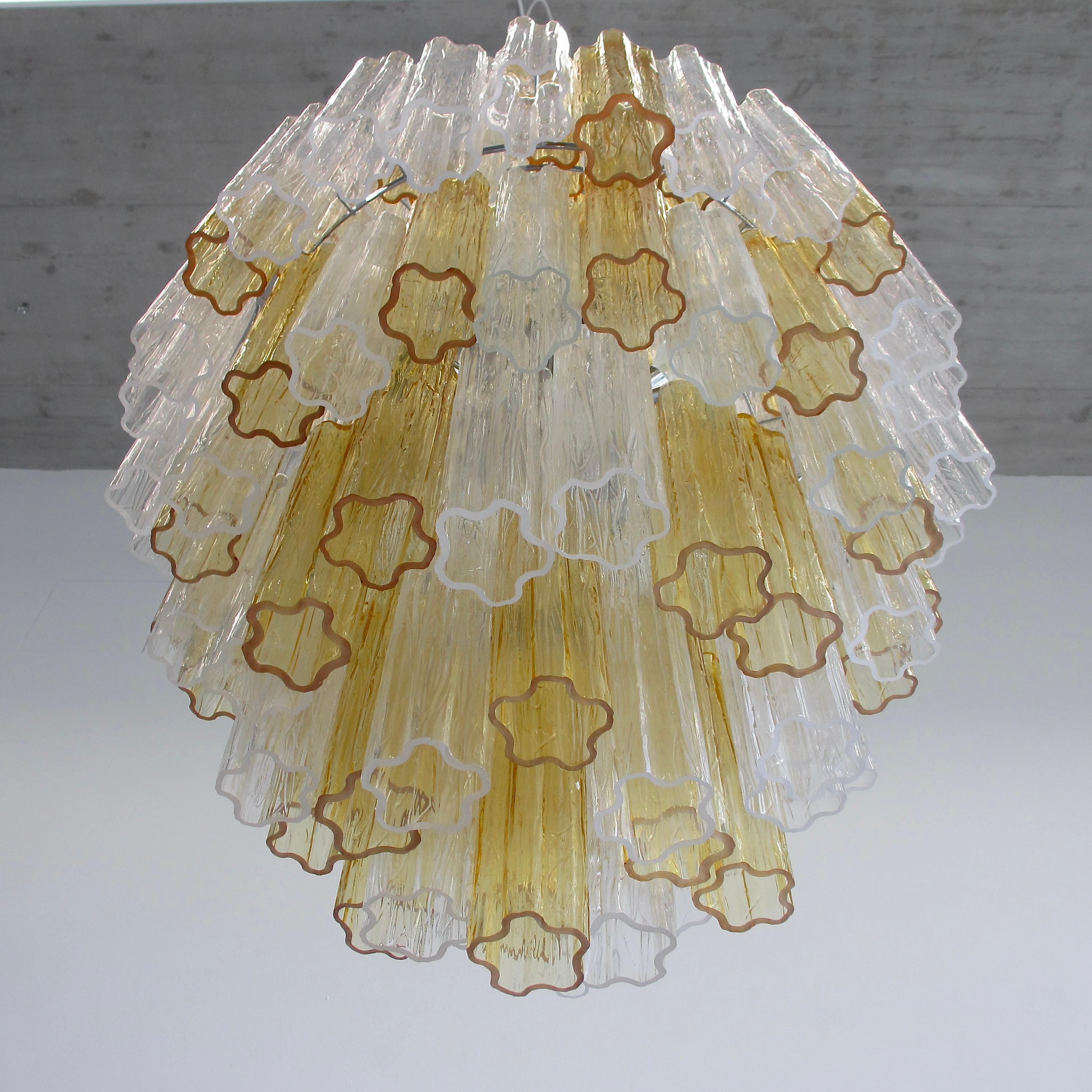 Grand Tronchi Murano Glass Chandelier, Italy In Good Condition In Berlin, Berlin