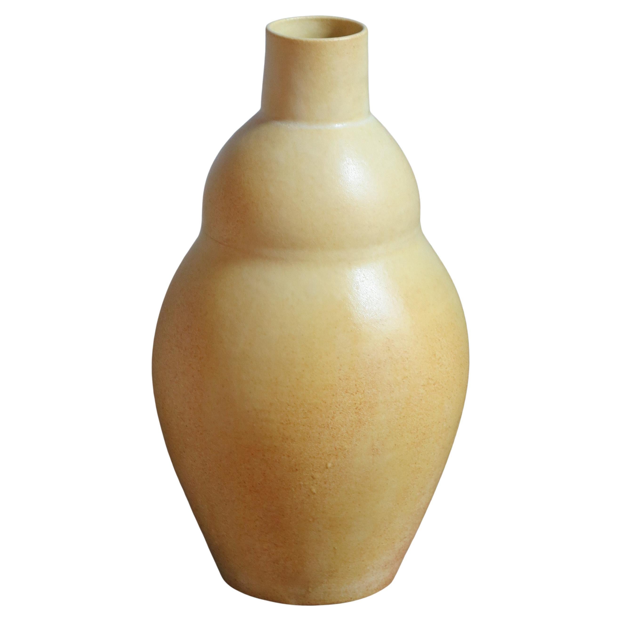 Grand Vase Jaune by Cica Gomez For Sale