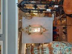 Grand Victorian Brass Lantern of Hexagonal Form