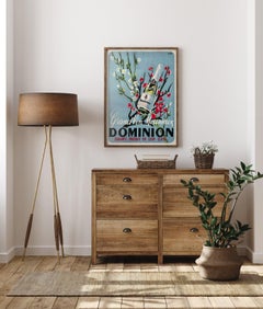 Grand Vin Mousseux Dominion 1950s French Alcohol Advertising Poster, Ober