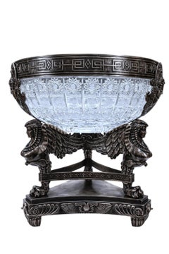 Vaso centrotavola neoclassico Grand Viva Victoria in argento sterling - Konforti