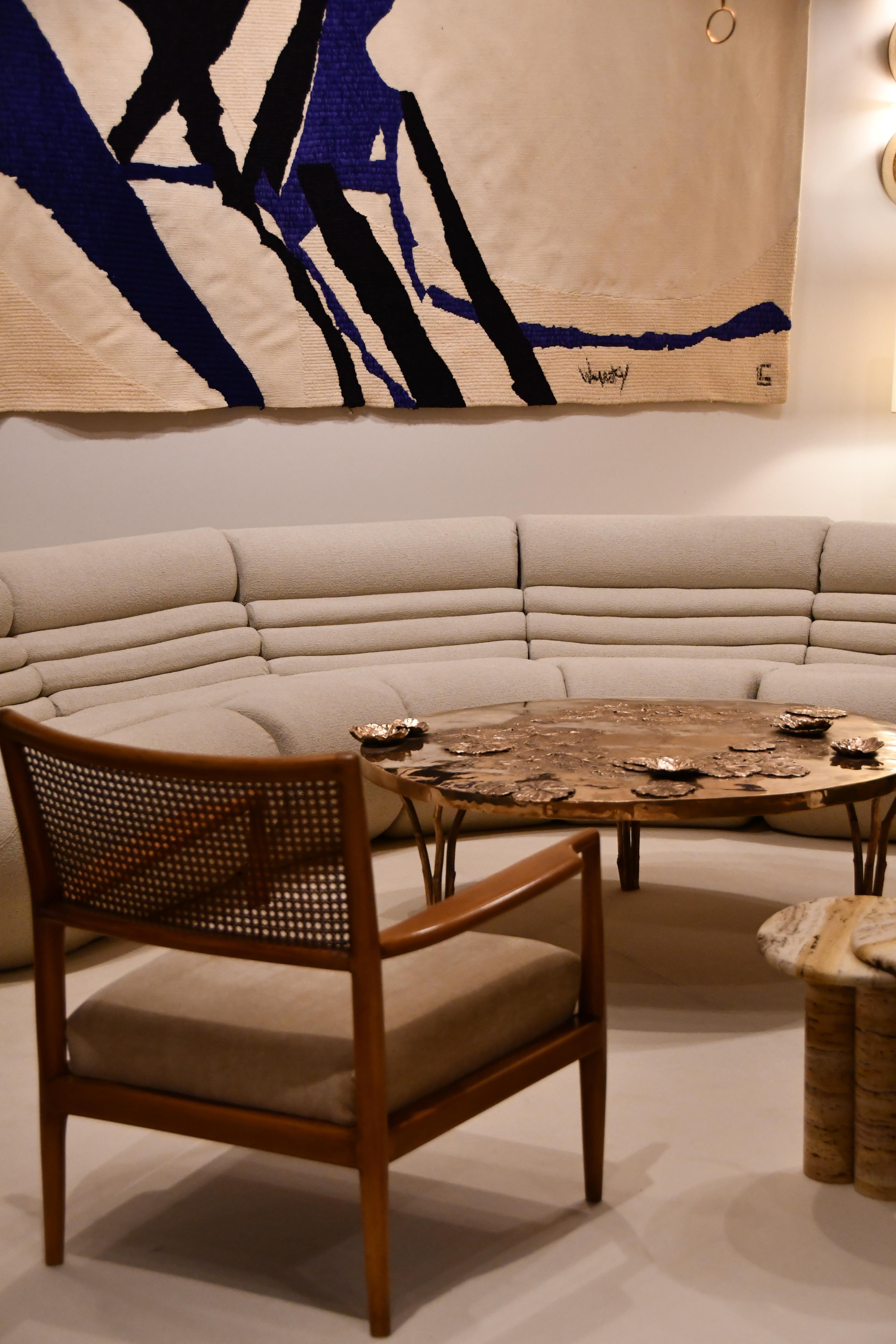 “Grand Vol Bleu” by Roger Wogensky - Aubusson tapestry - France 1973 In Good Condition For Sale In Saint-Ouen, FR