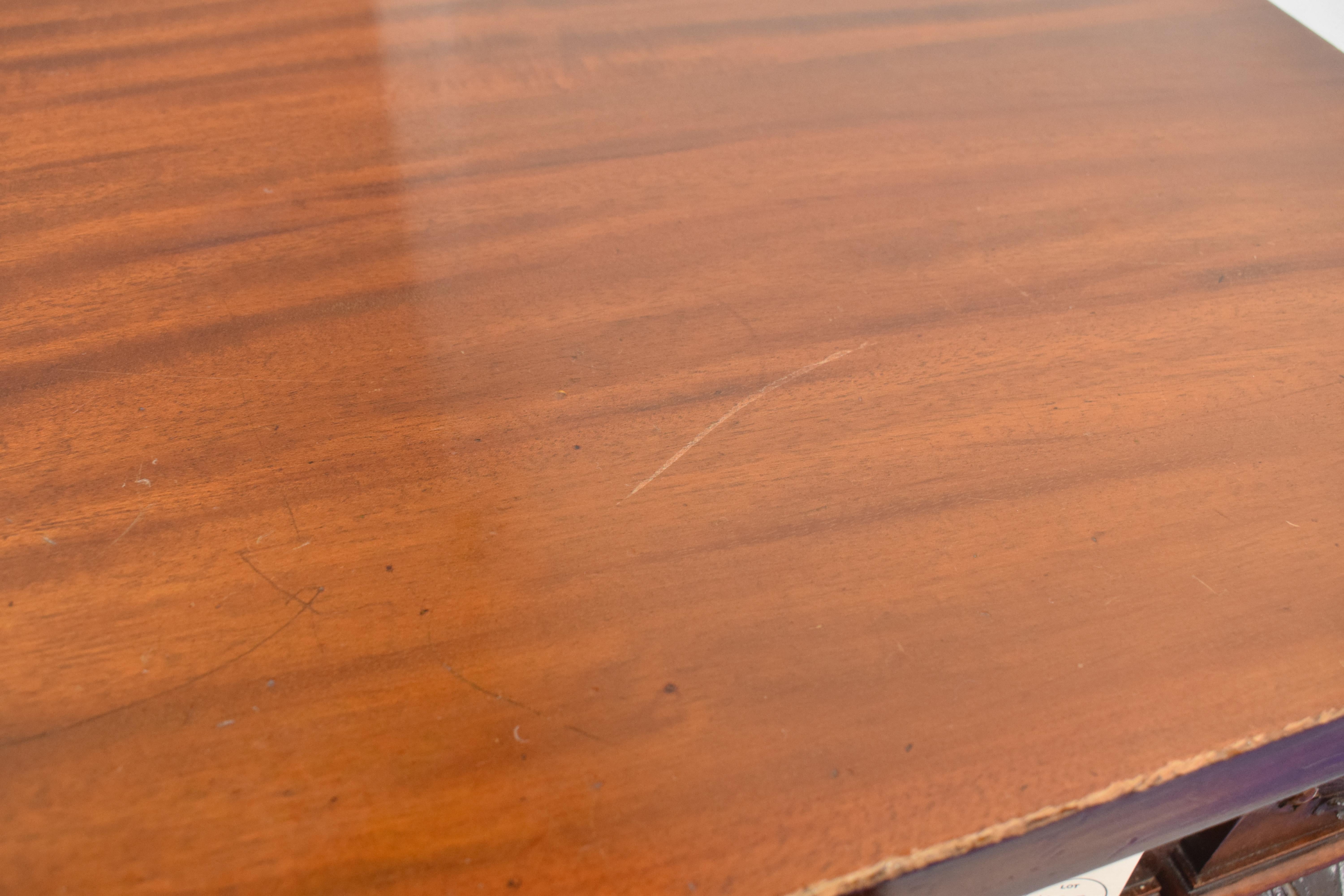Grand William IV Carved Mahogany Sideboard or Desk For Sale 10